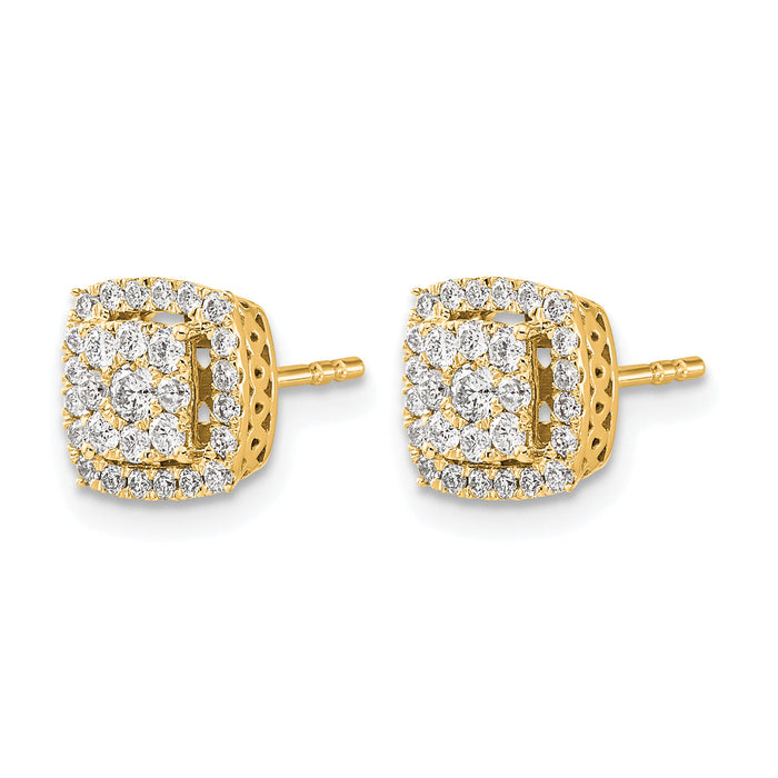 14k Diamond Post Earrings-EM5475-050-YA