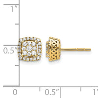 14k Diamond Post Earrings-EM5475-050-YA