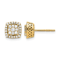 14k Diamond Post Earrings-EM5475-050-YA