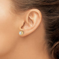 14k Diamond Semi-mount Stud Earrings-EM5483-025-YA