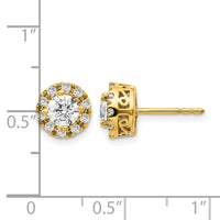 14k Diamond Semi-mount Stud Earrings-EM5483-025-YA