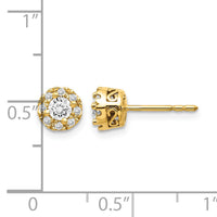 14k Diamond Semi-mount Stud Earrings-EM5485-010-YA