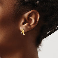 14k Yellow Gold Diamond Earrings-EM5491-020-YA