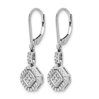 14k White Gold Diamond Leverback Earrings-EM5545-050-WA