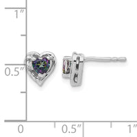 14k White Gold Mystic Fire Topaz and Diamond Heart Earrings-EM7027-FT-001-WA