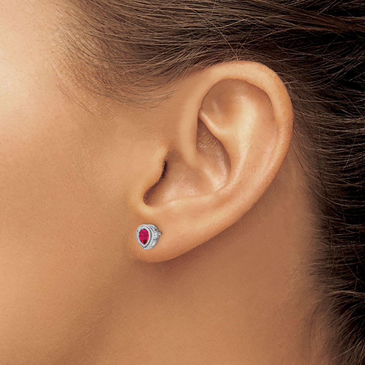 14k White Gold Ruby and Diamond Earrings-EM7094-RU-015-WA