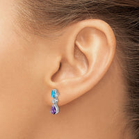 14k White Gold Blue Topaz/Amethyst/Diamond Earrings-EM7131-BT/AM-002-WA