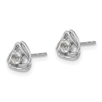14k White Gold White Topaz Post Earrings-EM7395-WT-W