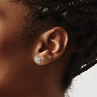 14k White Gold White Topaz Post Earrings-EM7395-WT-W