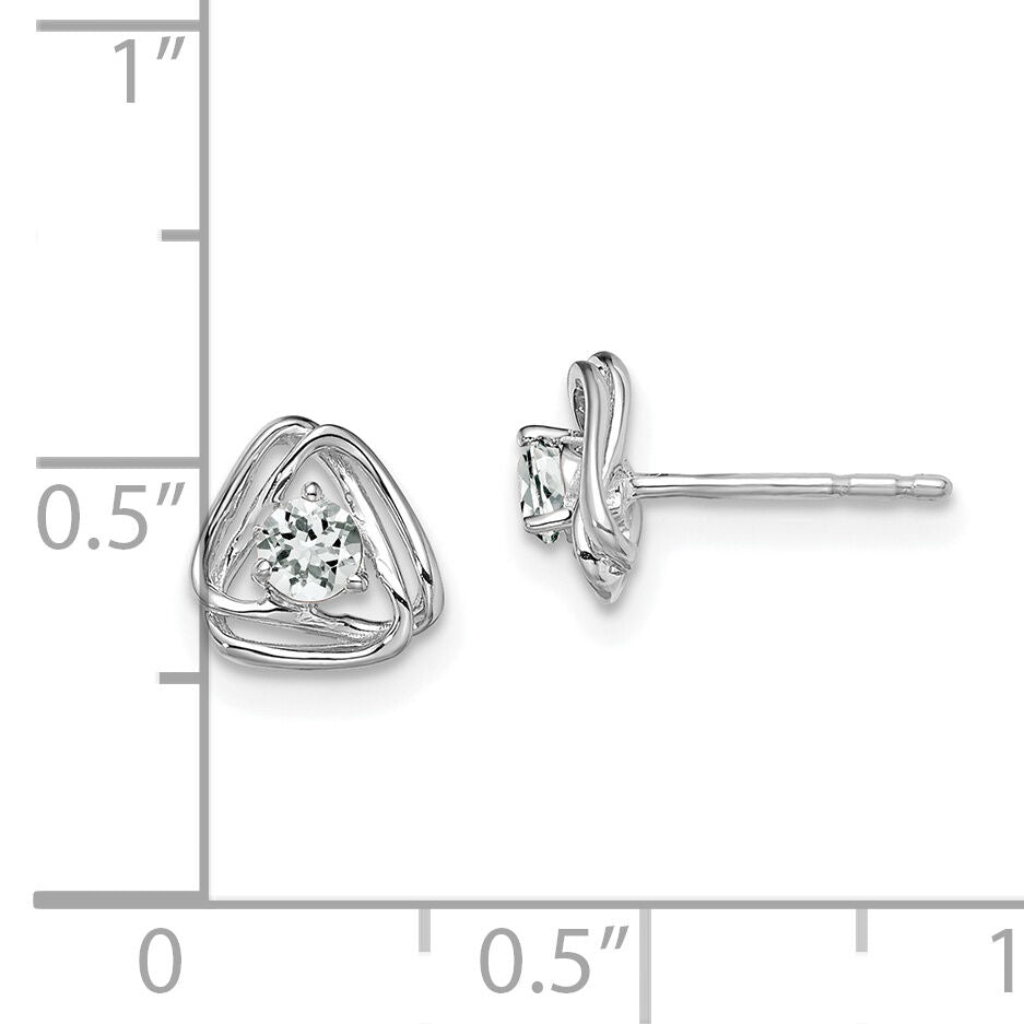 14k White Gold White Topaz Post Earrings-EM7395-WT-W