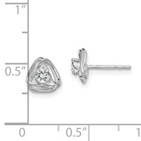 14k White Gold White Topaz Post Earrings-EM7395-WT-W