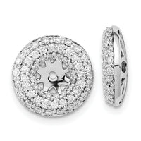 14k White Gold Diamond Earring Jackets-EM8575-080-WA