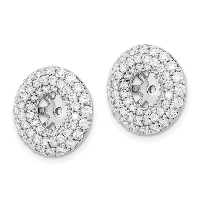 14k White Gold Diamond Earring Jackets-EM8575-165-WA