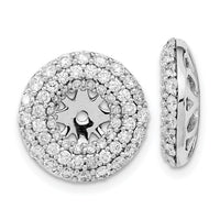 14k White Gold Diamond Earring Jackets-EM8575-165-WA