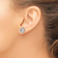 14k White Gold Diamond Earring Jackets-EM8576-045-WA