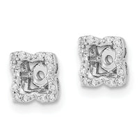 14k White Gold Diamond Earring Jackets-EM8577-010-WA