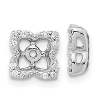 14k White Gold Diamond Earring Jackets-EM8577-012-WA