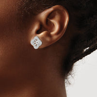 14k White Gold Diamond Earring Jackets-EM8578-018-WA