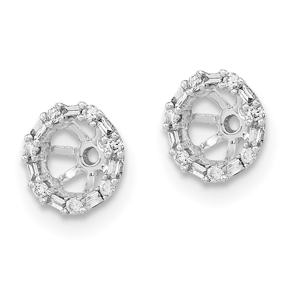 14k White Gold Diamond Earring Jackets-EM8579-007-WA