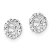 14k White Gold Diamond Earring Jackets-EM8579-007-WA