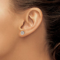 14k White Gold Diamond Earring Jackets-EM8579-007-WA