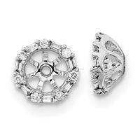 14k White Gold Diamond Earring Jackets-EM8579-007-WA