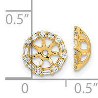 14k Diamond Earring Jackets-EM8579-020-YA