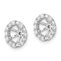 14k White Gold Diamond Earring Jackets-EM8579-036-WA