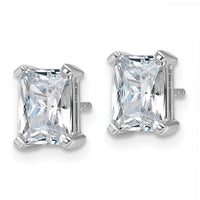 14kw 3 ctw Cert Lab Grown Dia VS+ F+ Radiant 4 Prong Hvy Wt Earring-EM8796-300C-WLD