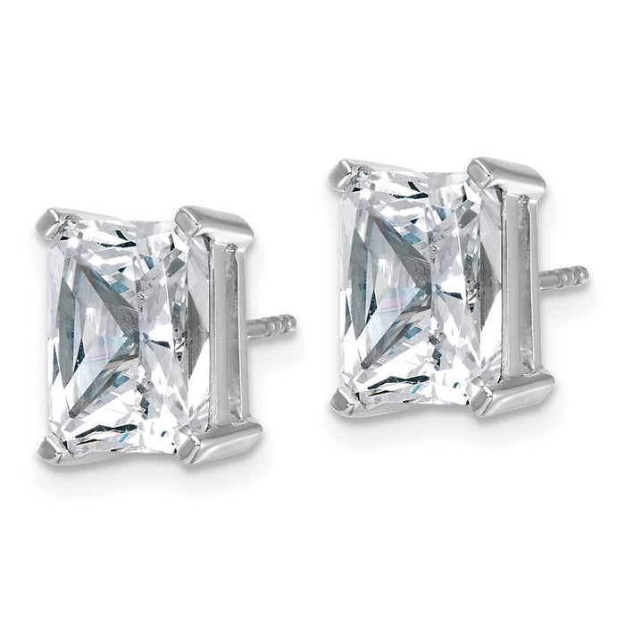 14kw 6 ctw Cert Lab Grown Dia VS/SI+ G+ Radiant 4 Prong Hvy Wt Earring-EM8796-600C-WLG