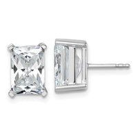14kw 6 ctw Cert Lab Grown Dia VS+ F+ Radiant 4 Prong Hvy Wt Earring-EM8796-600C-WLD