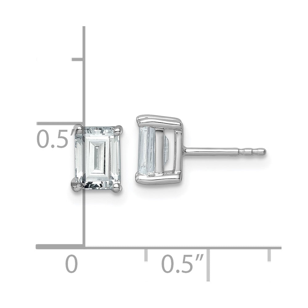 14kw 2 ctw Cert Lab Grown Dia VS/SI+ G+ Emerald 4 Prong Hvy Wt Earring-EM8798-200C-WLG
