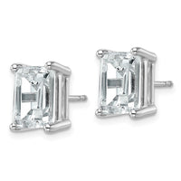 14kw 6 ctw Cert Lab Grown Dia VS/SI+ G+ Emerald 4 Prong Hvy Wt Earring-EM8798-600C-WLG