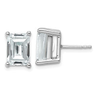 14kw 6 ctw Cert Lab Grown Dia VS/SI+ G+ Emerald 4 Prong Hvy Wt Earring-EM8798-600C-WLG