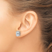 14kw 4 ctw Cert Lab Grown Dia VS/SI+ G+ Oval 4 Prong Hvy Wt Earring-EM8799-400C-WLG