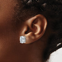 14kw 5 ctw Cert Lab Grown Dia VS+ F+ Oval 4 Prong Hvy Wt Earring-EM8799-500C-WLD