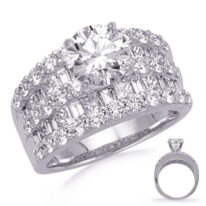 White Gold Diamond Engagement Ring