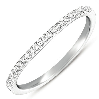 White Gold Curved Band