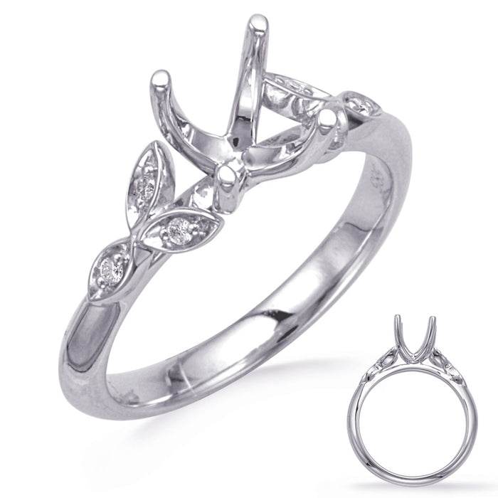 White Gold Diamond Engagement Ring