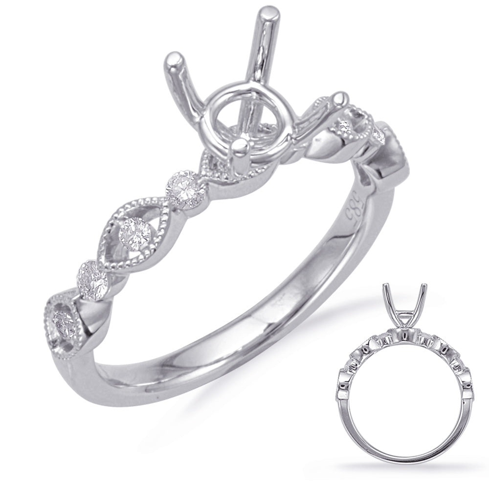 White Gold Diamond Engagement Ring