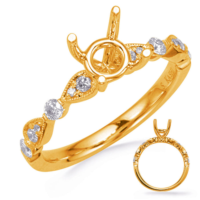 Yellow Gold Diamond Engagement Ring