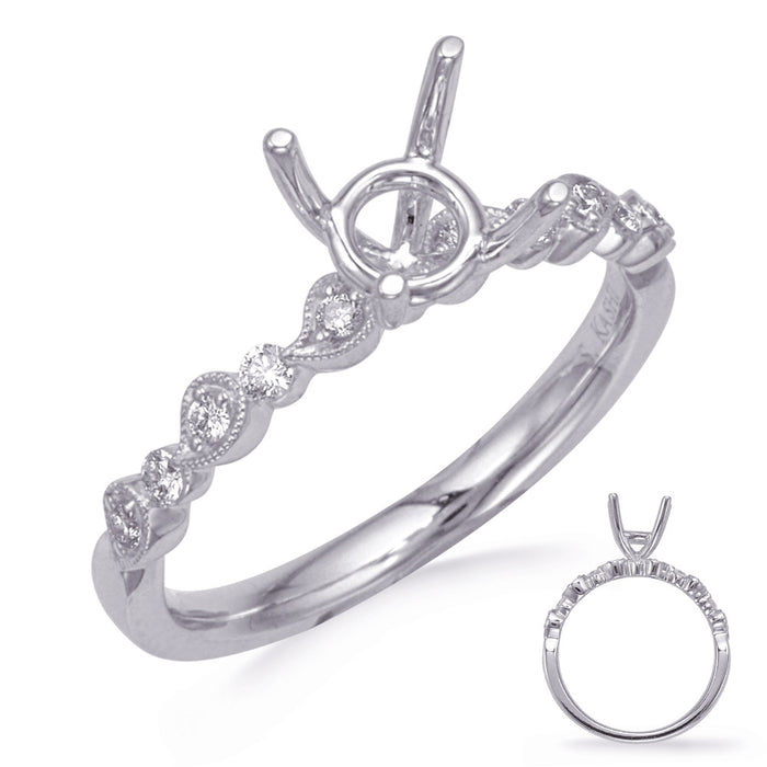 White Gold  Diamond Engagement Ring