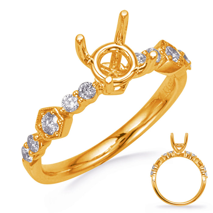 Yellow Gold Diamond Engagement Ring