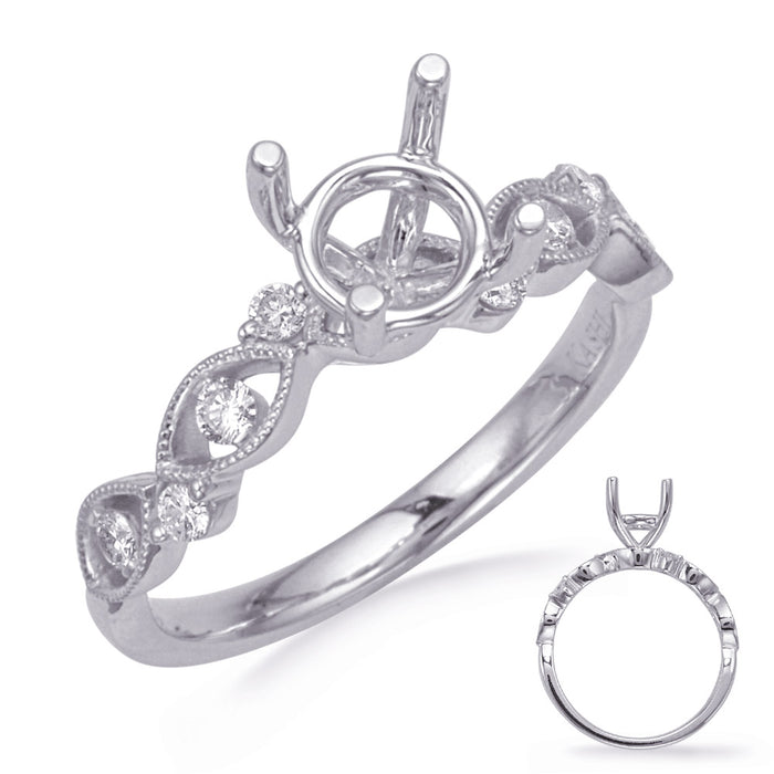 White Gold Diamond Engagement Ring