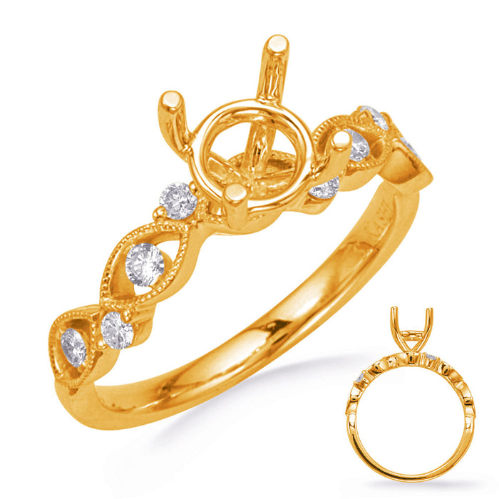 Yellow Gold Diamond Engagement Ring