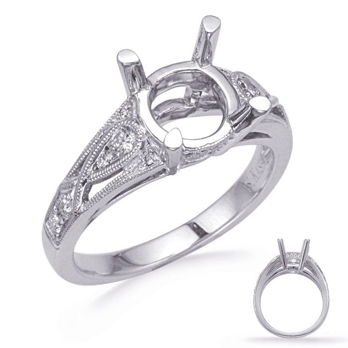 White Gold Diamond Engagement Ring