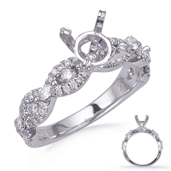 White Gold Diamond Engagement Ring