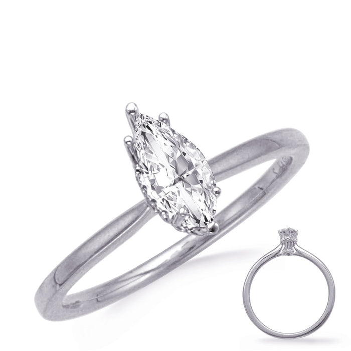 White Gold Diamond Engagement Ring