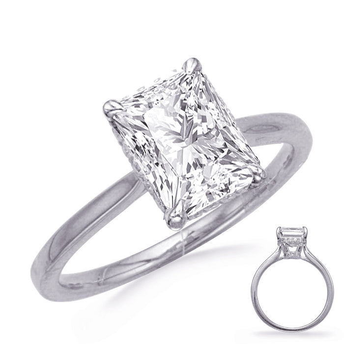 White Gold Diamond Engagement Ring