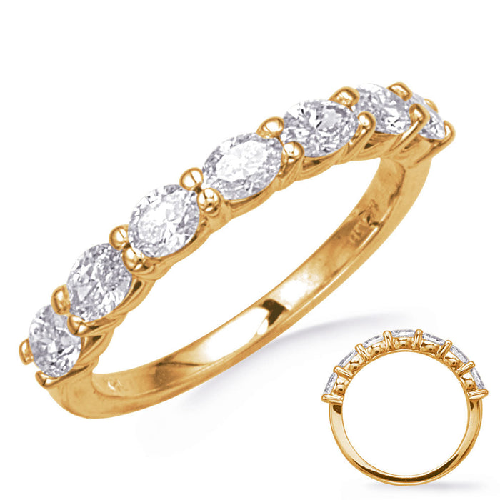 Yellow Gold Oval Band